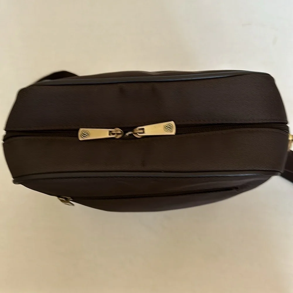 Ballantines Sling Bag in Brown with gold details